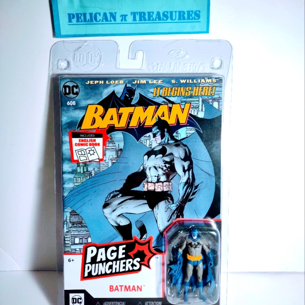 DC BATMAN Page Punchers English Comic book with Batman Figure